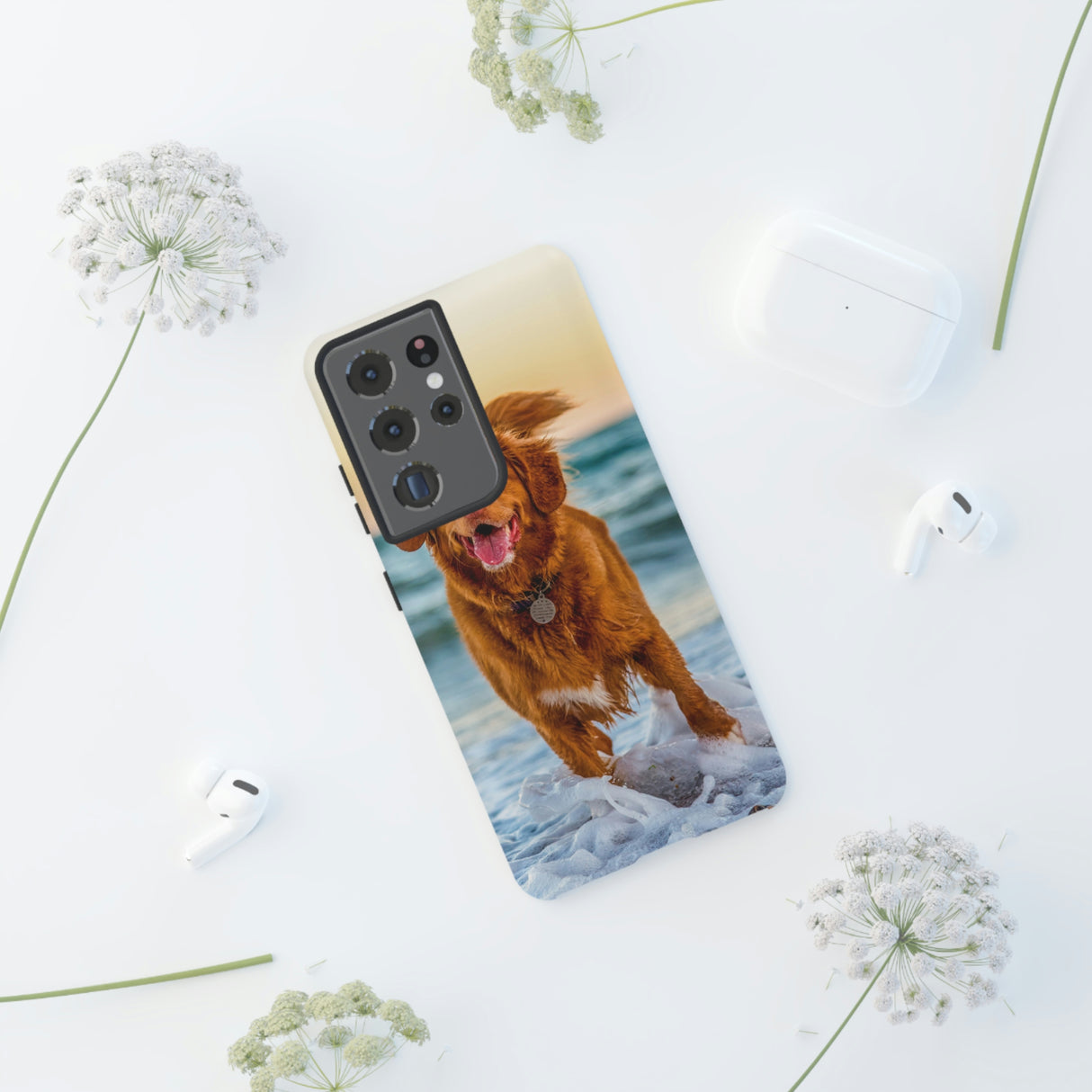 Happy Beach Dog Android Case (Protective) Phone Case