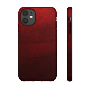 Grunge Red iPhone Case (Protective) iPhone 11 Glossy Phone Case