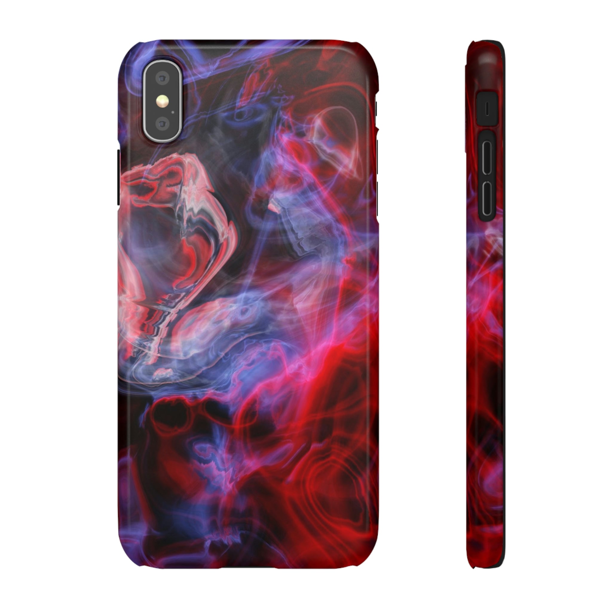 Red Marble iPhone Case (Slim) iPhone XS MAX Glossy Phone Case