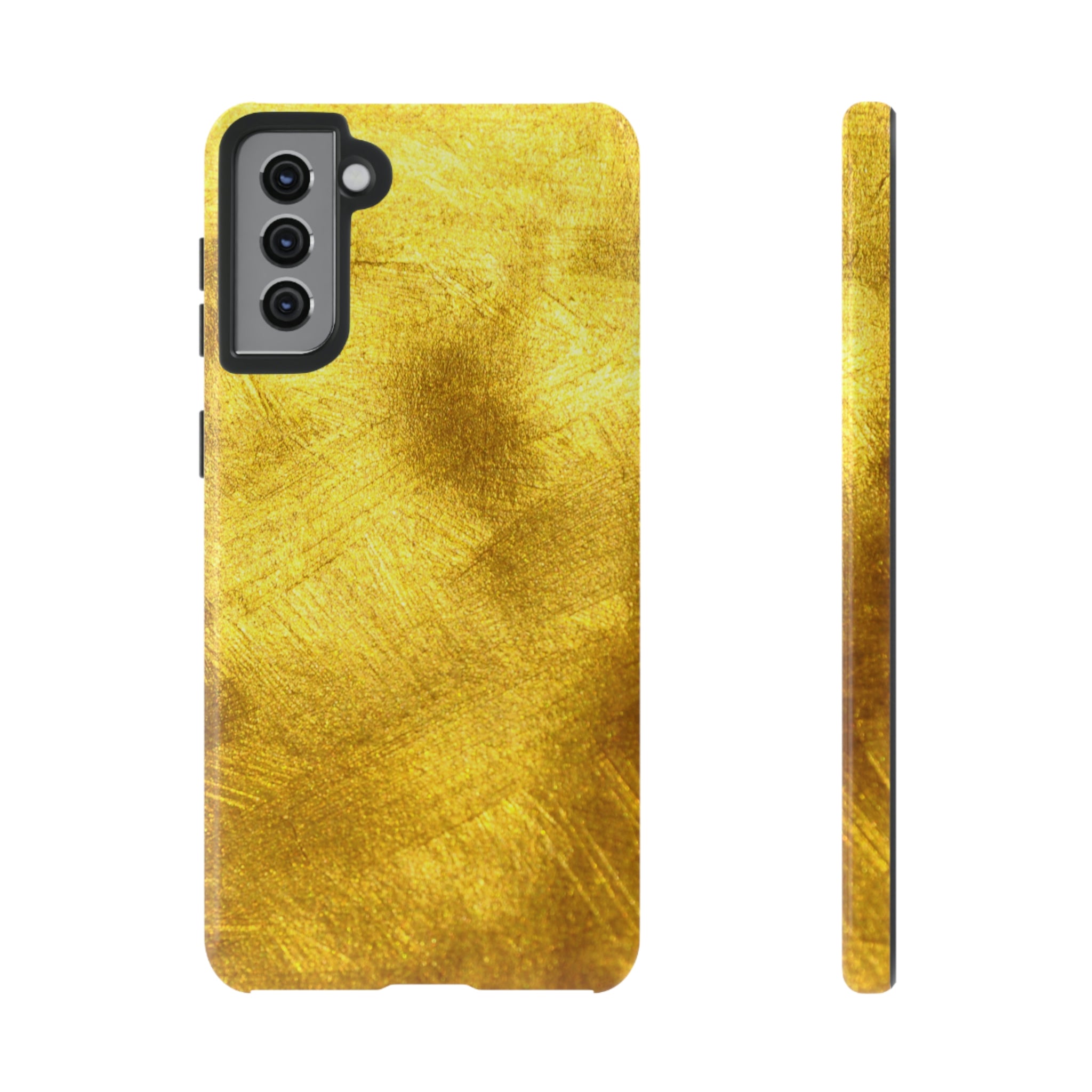 Gold Texture Android Case (Protective) Samsung Galaxy S21 Plus Glossy Phone Case