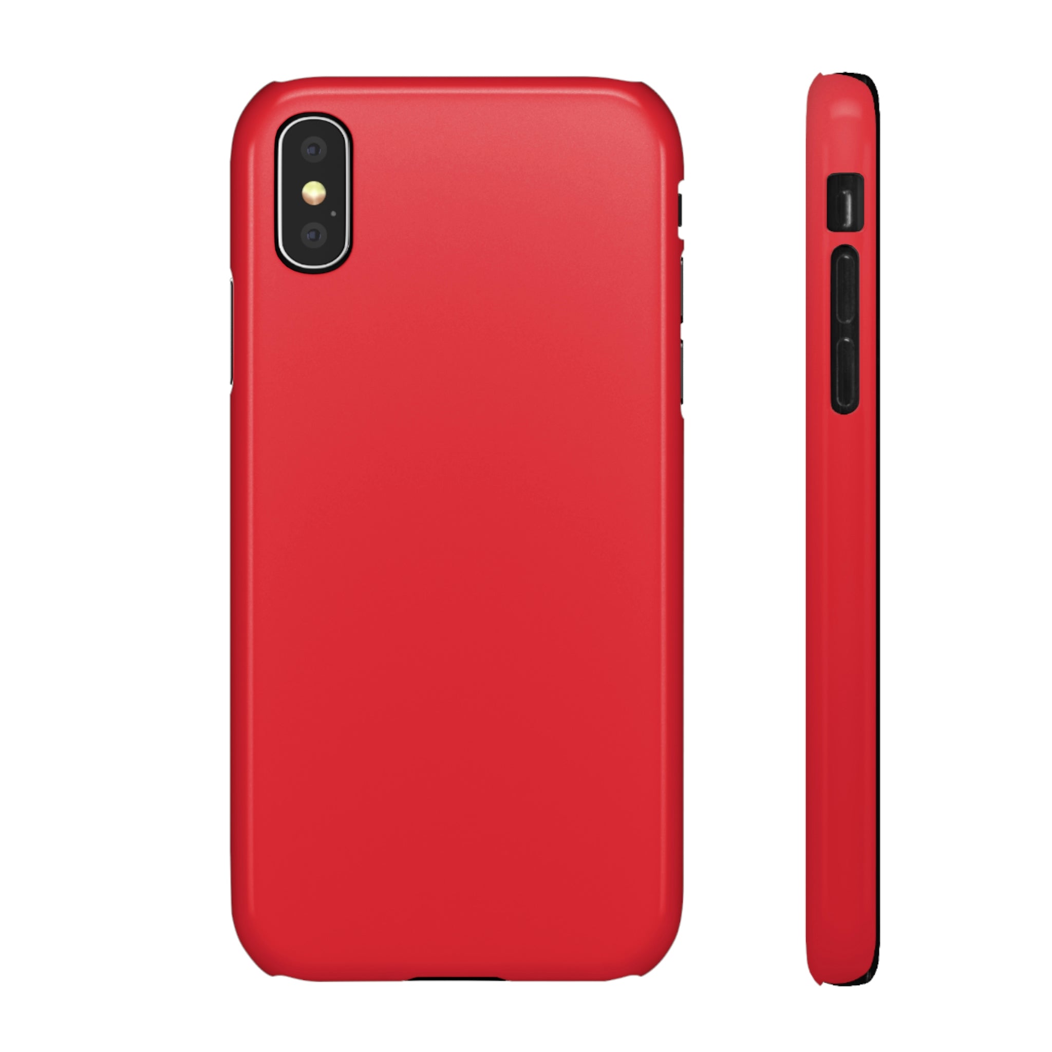 Alizarin crimson iPhone Case (Slim) iPhone X Glossy Phone Case