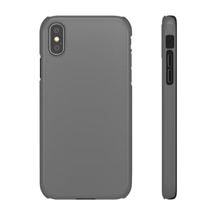 Dim Gray iPhone Case (Slim) iPhone XS Glossy Phone Case