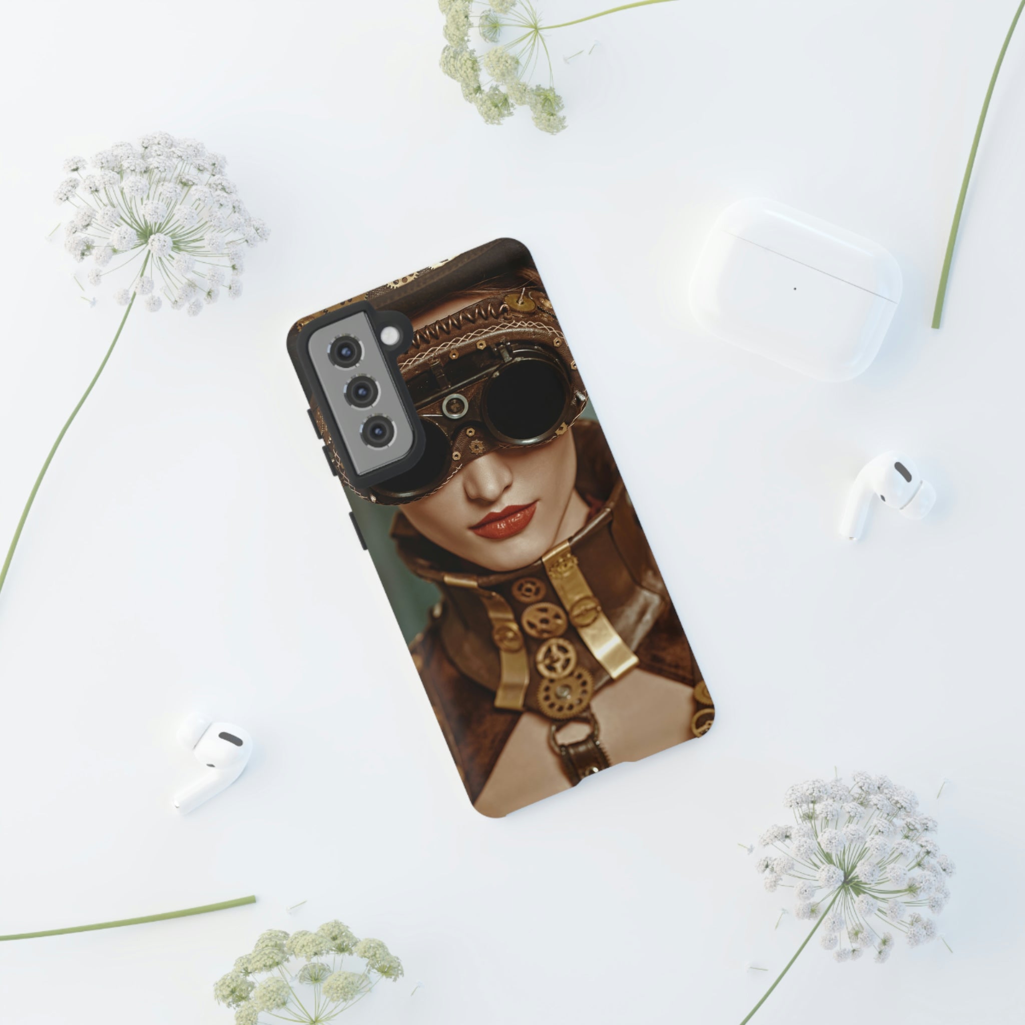 Steampunk Lady Android Case (Protective) Phone Case