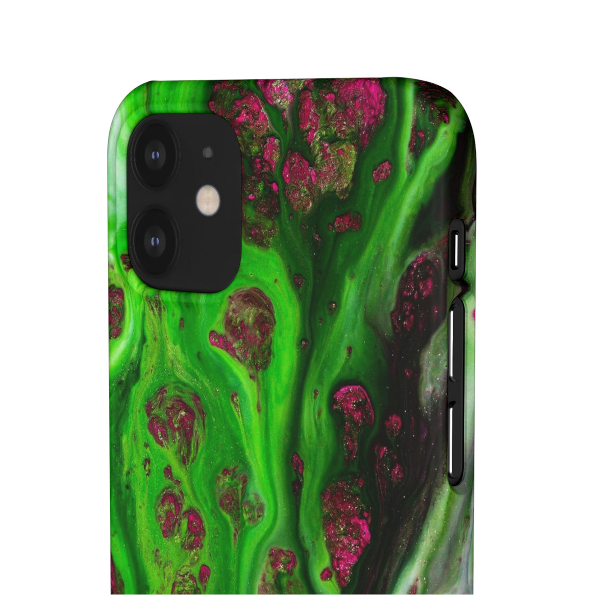 Toxic Green Ink Art iPhone Case (Slim) Phone Case