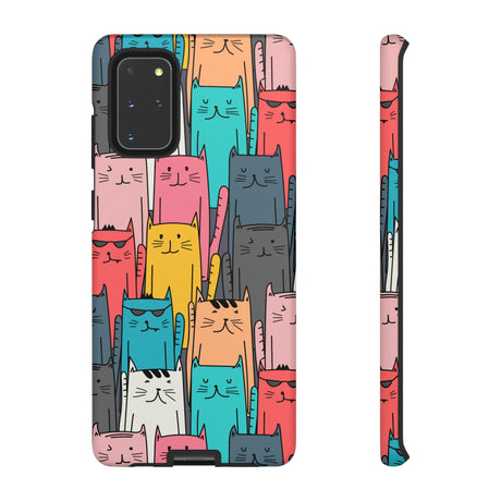 Colorful Cats Android Case (Protective) Samsung Galaxy S20+ Matte Phone Case