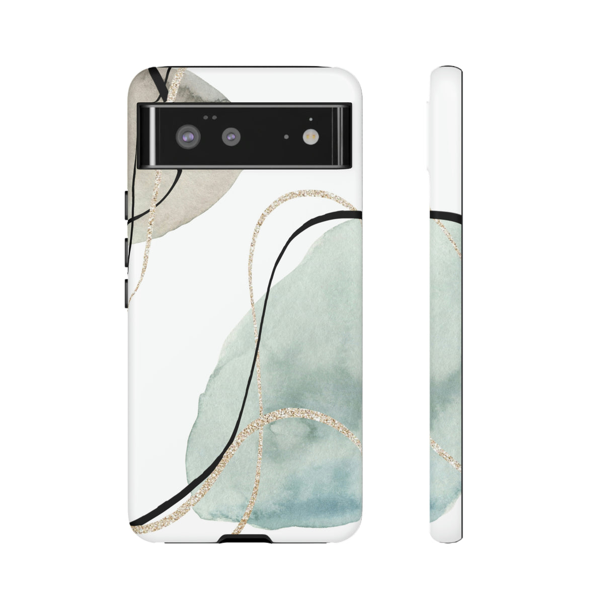 Green Watercolor Android Case (Protective) Google Pixel 6 Matte Phone Case