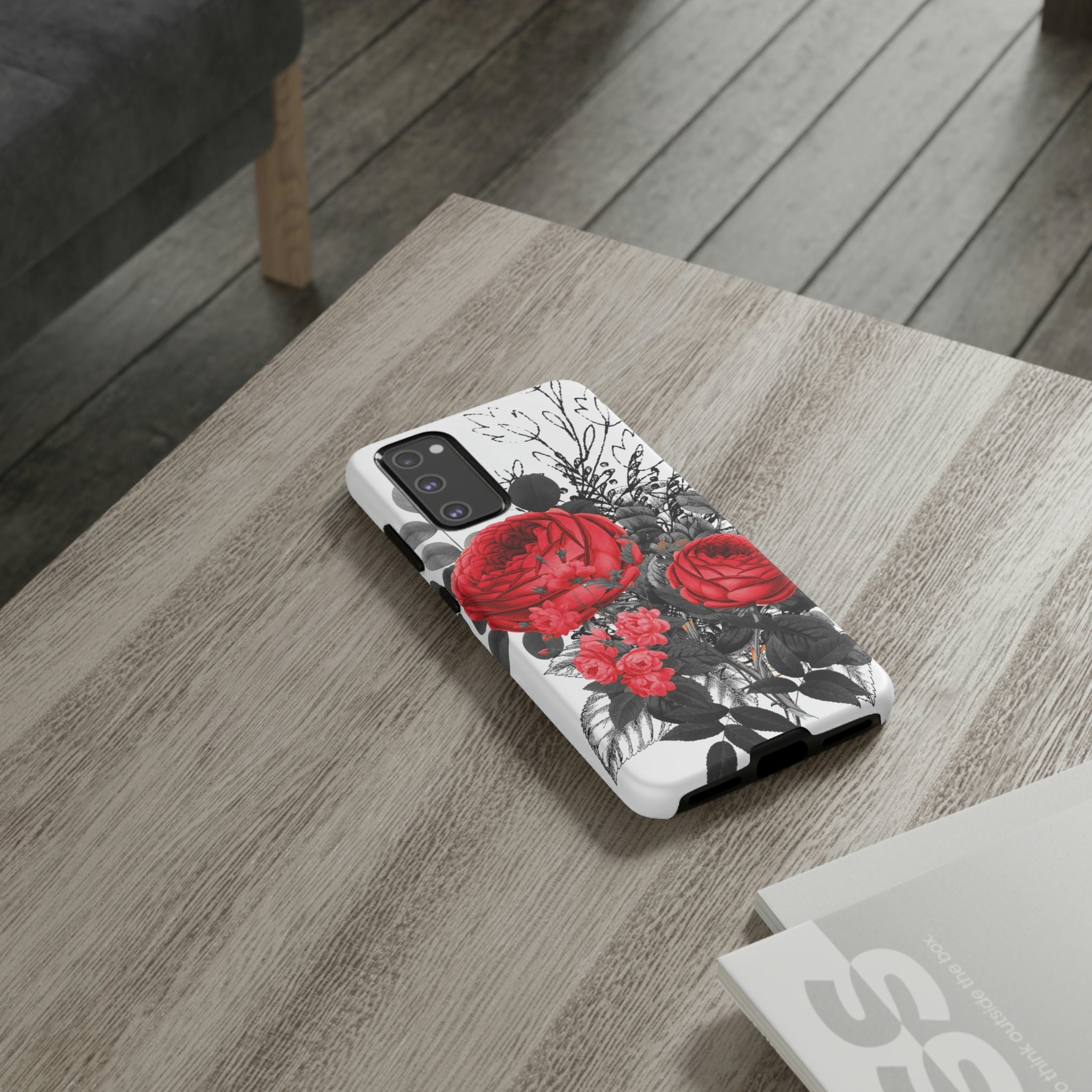 Roclop Gothic Flower Samsung Case (Protective) Phone Case