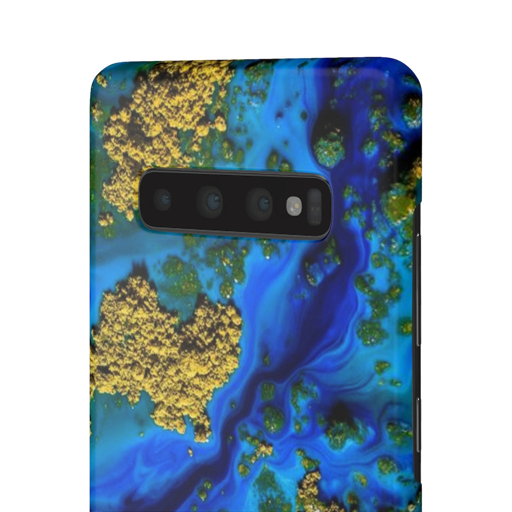 Blue Clear Ocean Ink Art Android Case (Slim) Phone Case