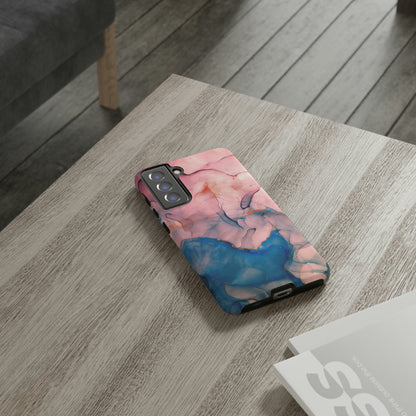 Pink Alcohol ink Marble Android Case (Protective) Phone Case