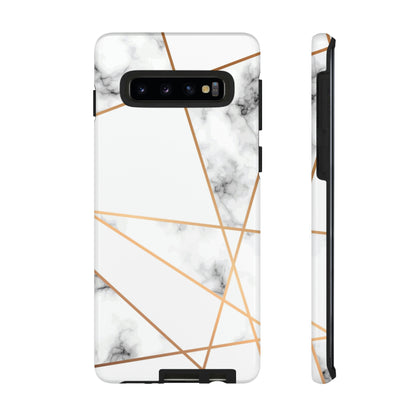 Marble Geometric Android Case (Protective) Samsung Galaxy S10 Glossy Phone Case