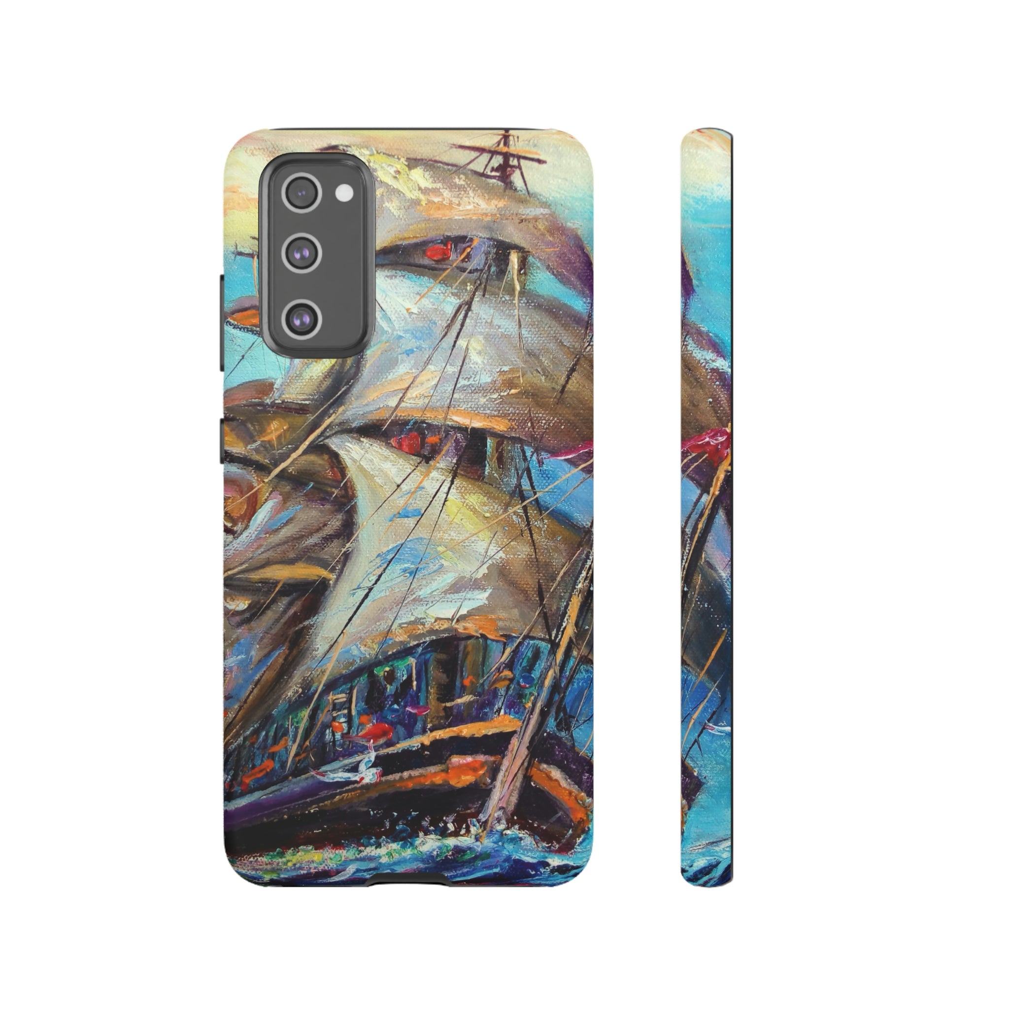 Sailboat Painting Android Case (Protective) Samsung Galaxy S20 FE Matte Phone Case