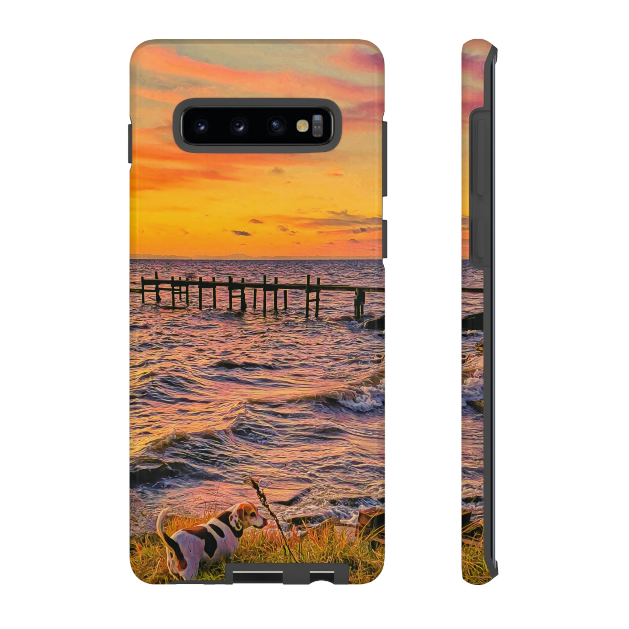 SunDown Android Case (Protective) Samsung Galaxy S10 Plus Glossy Phone Case