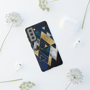 Dark Blue Geometric Android Case (Protective) Phone Case