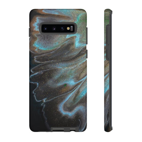 Smaragd Glitter Ink Art Android Case (Protective) Samsung Galaxy S10 Plus Glossy Phone Case