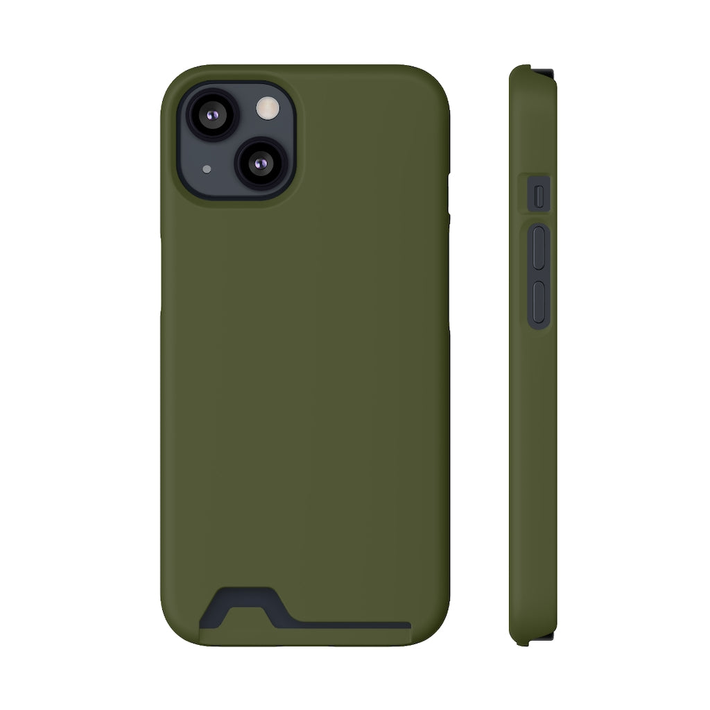 Army Green iPhone Case (Card) iPhone 13 Matte Without gift packaging Phone Case