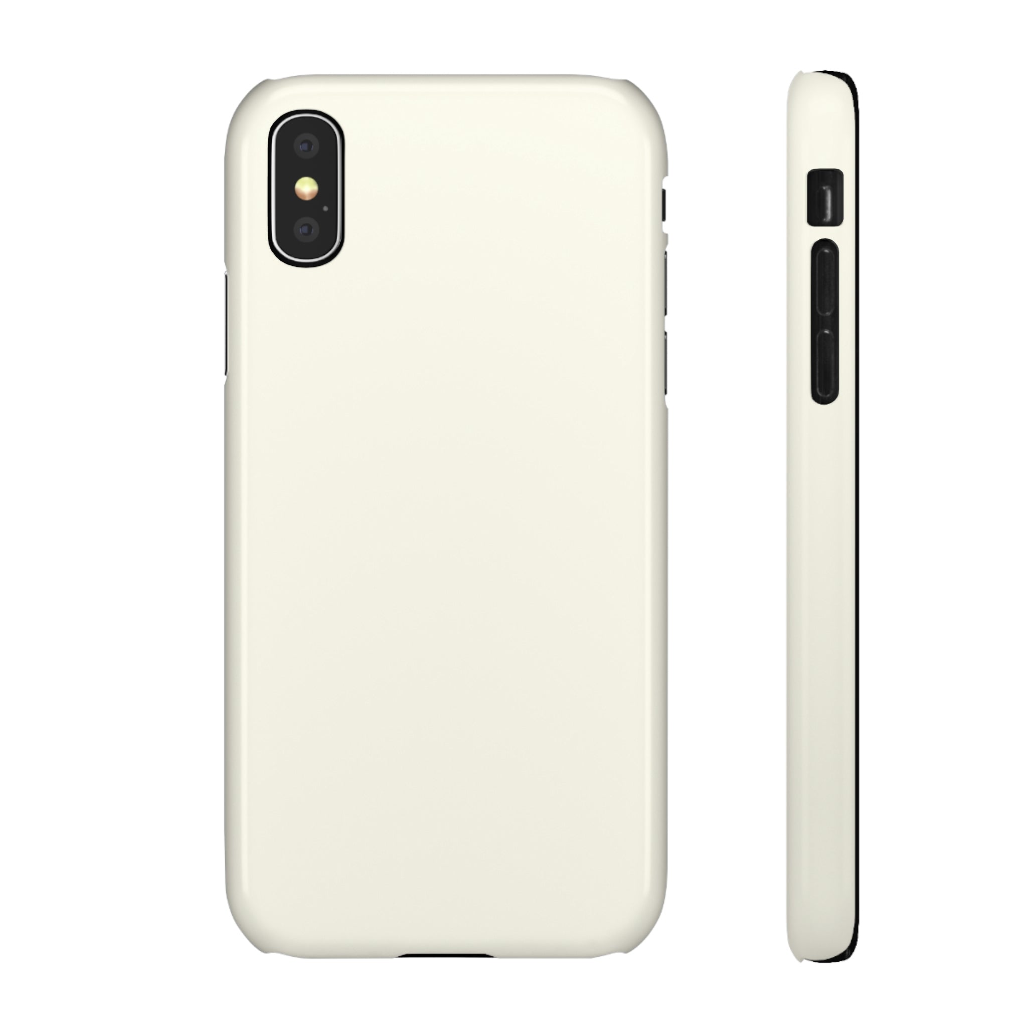 Floral White iPhone Case (Slim) iPhone X Glossy Phone Case