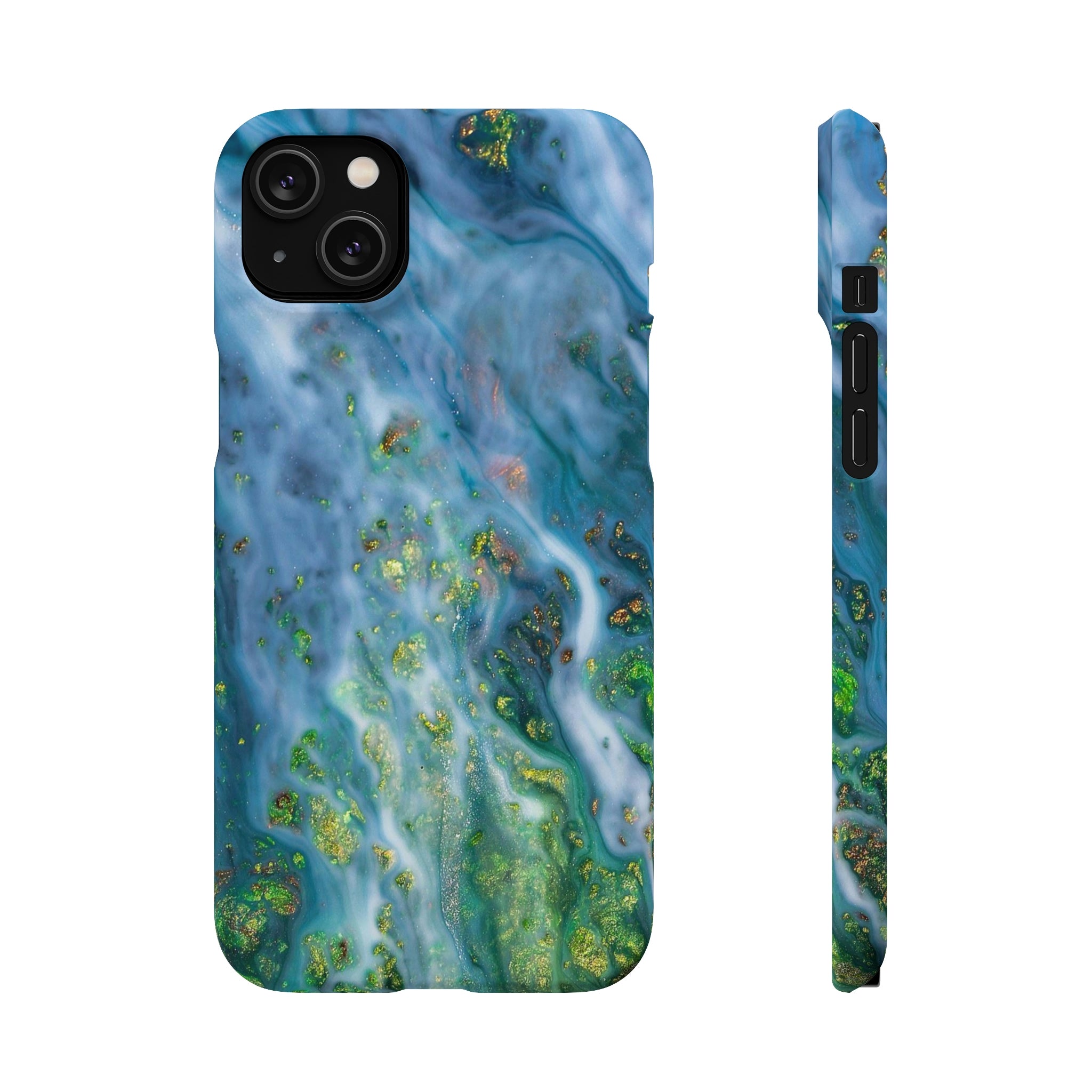 Forest Mist Ink Art iPhone Case (Slim) iPhone 14 Plus Matte Phone Case