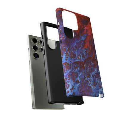 Blue Lava Ink Art Android Case (Protective) Phone Case