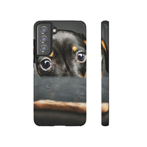 Dachshund Puppy Android Case (Protective) Samsung Galaxy S21 FE Glossy Phone Case