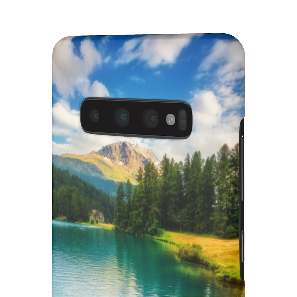 Fantastic Azure Alpine Lake Samsung/iPhone (Slim) Samsung Galaxy S10 Plus Matte Phone Case