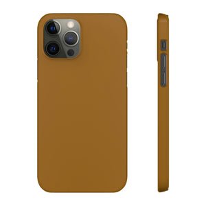 Golden Brown iPhone Case (Slim) iPhone 12 Pro Glossy Phone Case