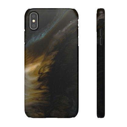 Midnight Shaddow Ink Art iPhone Case (Slim) iPhone XS MAX Glossy Phone Case