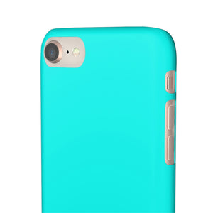 Flourescent Blue iPhone Case (Slim) Phone Case