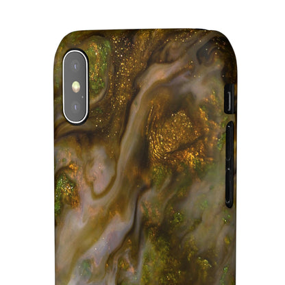 Smaragd Green Ink Art iPhone Case (Slim) Phone Case