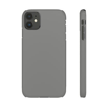 Battleship Gray iPhone Case (Slim) iPhone 11 Glossy Phone Case