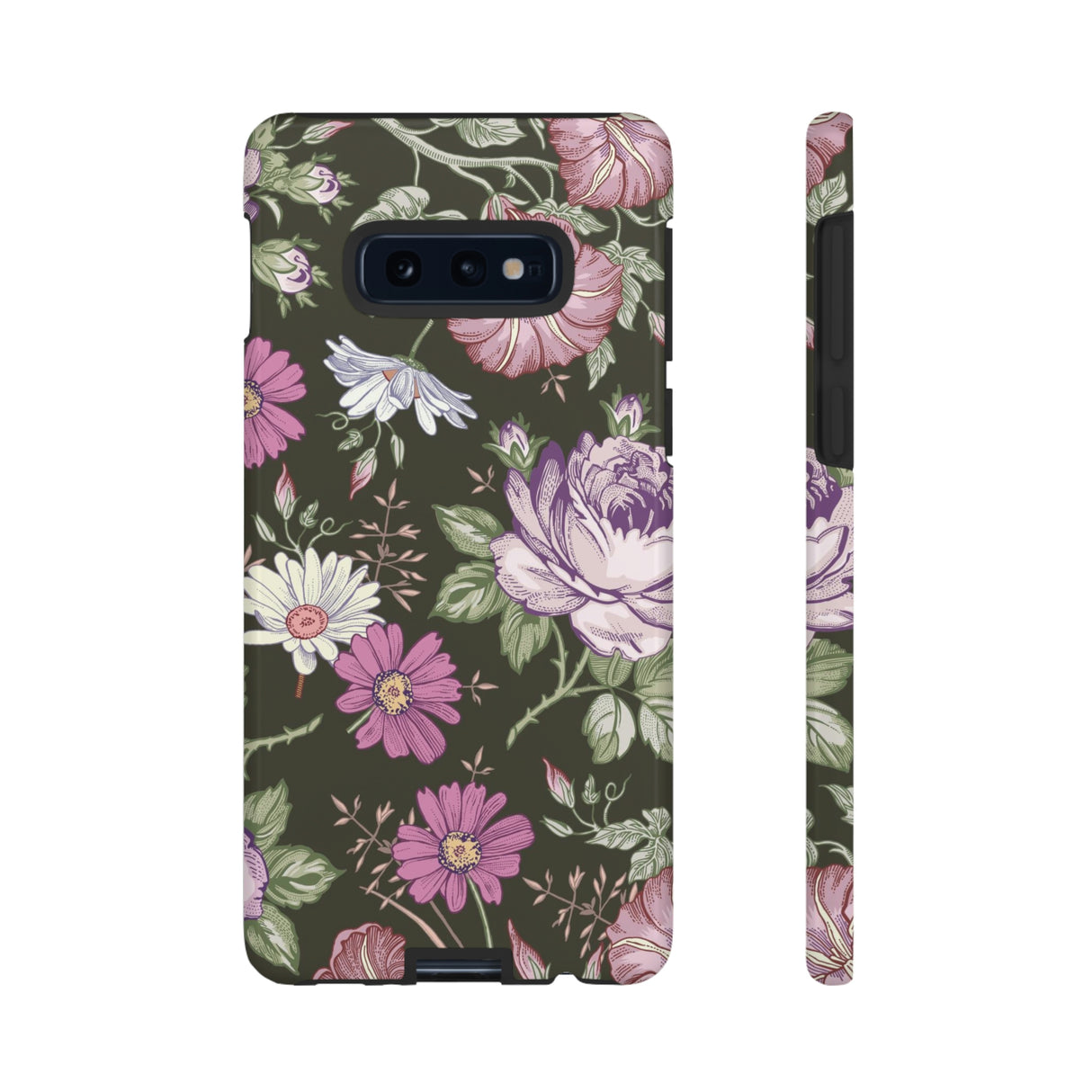 Purple Rose Vintage Flower Samsung Case (Protective) Samsung Galaxy S10E Glossy Phone Case