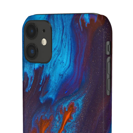 Orange Flame Ink Art iPhone Case (Slim) Phone Case