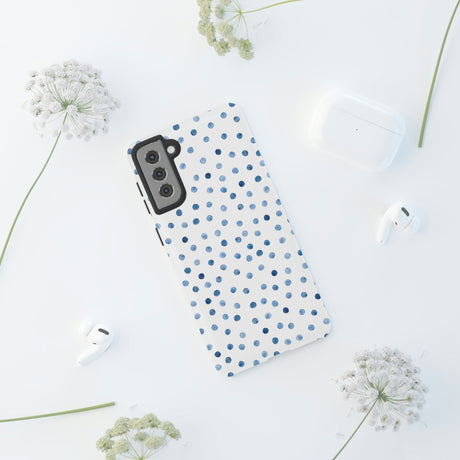 Blue Dots Pattern Android Case (Protective) Phone Case