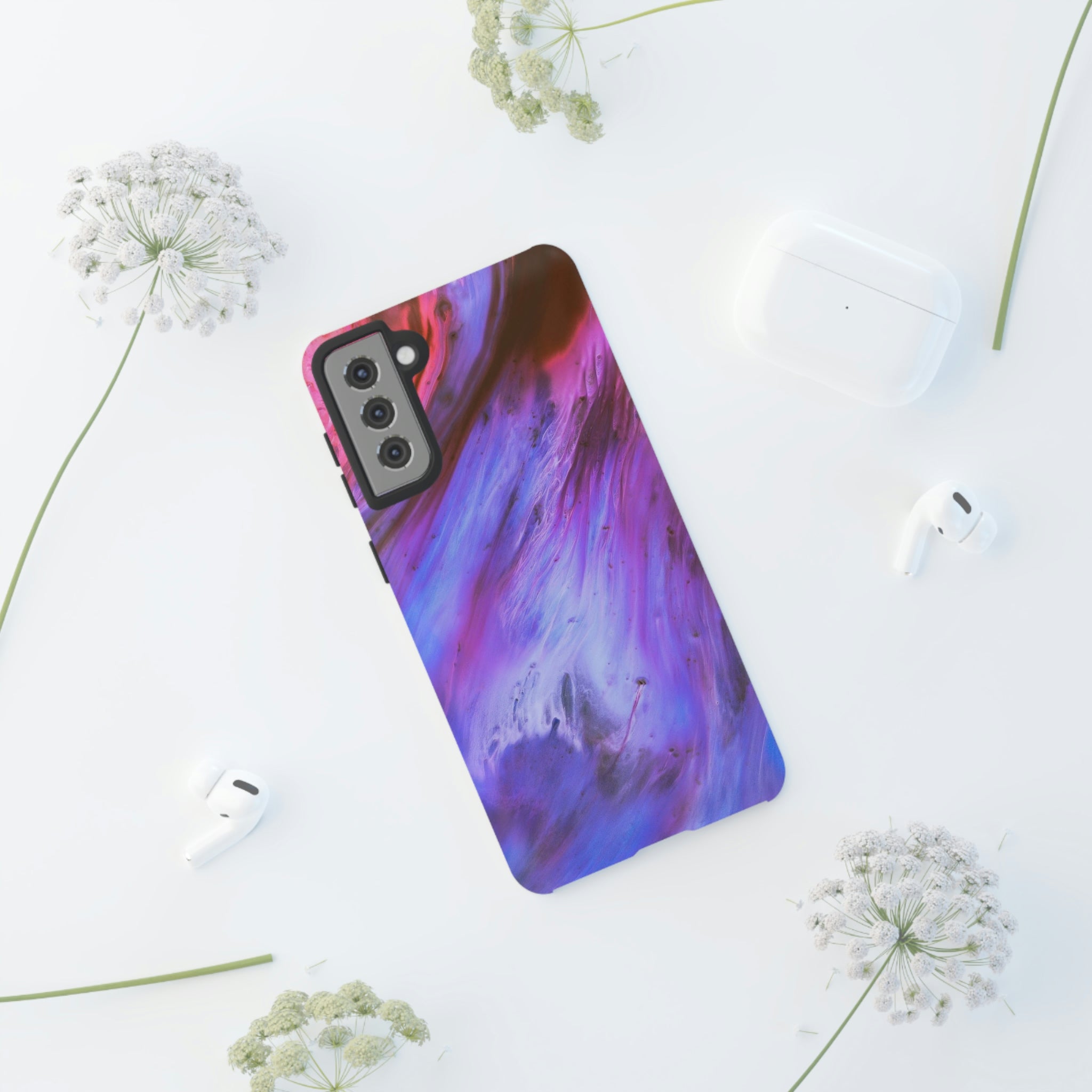 Purple Cosmos Ink Art Android Case (Protective) Phone Case