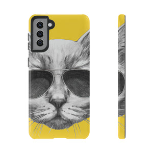 Cool Cat Portrait Android Case (Protective) Samsung Galaxy S21 Plus Glossy Phone Case