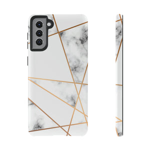 Marble Geometric Android Case (Protective) Samsung Galaxy S21 Plus Glossy Phone Case