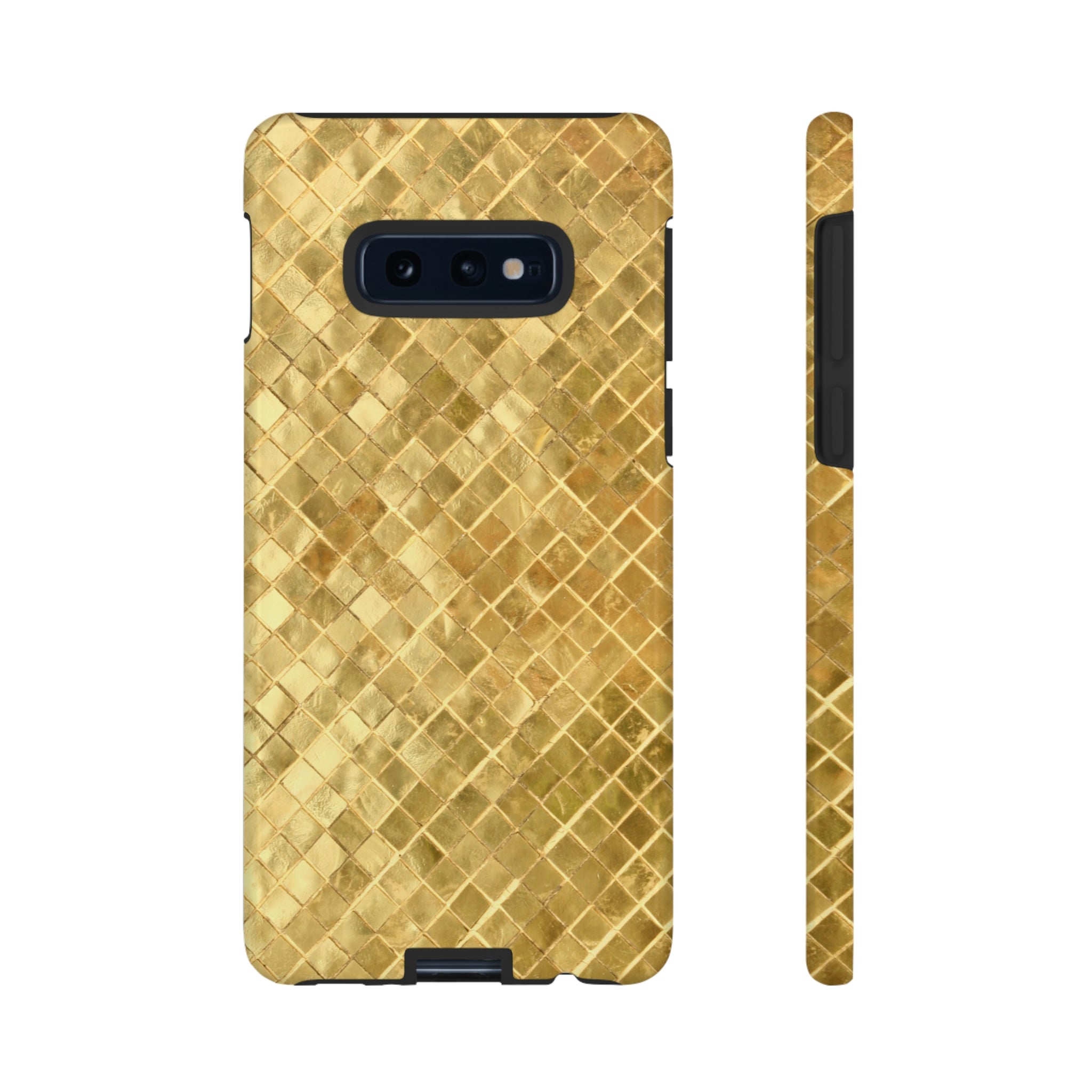 Golden Mosaic Android Case (Protective) Samsung Galaxy S10E Glossy Phone Case