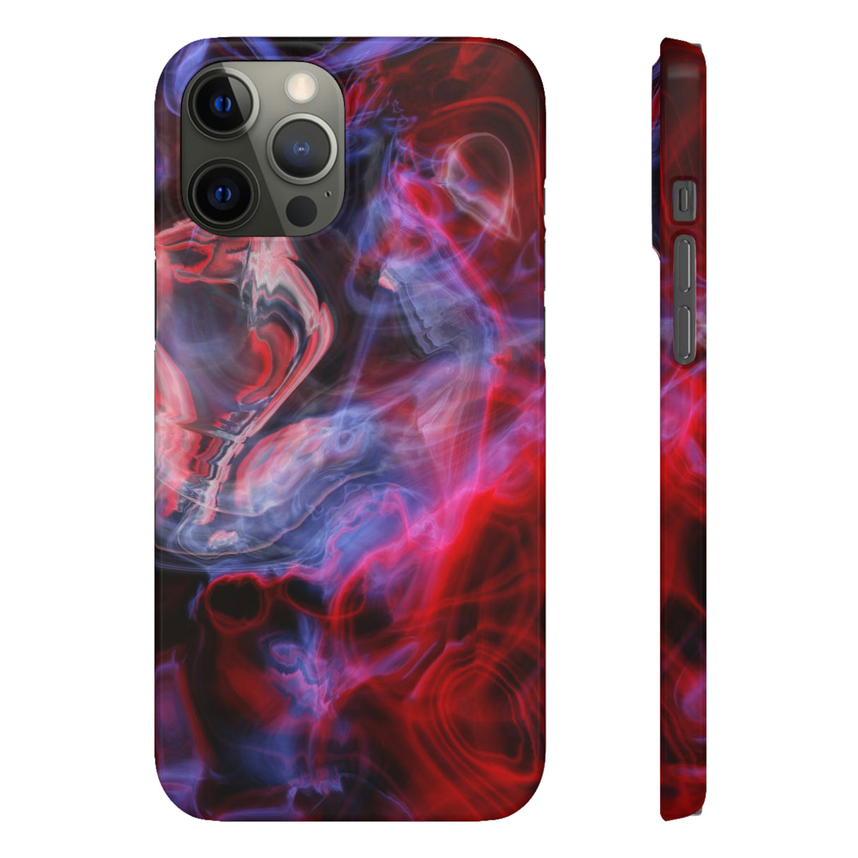 Red Marble iPhone Case (Slim) iPhone 12 Pro Max Glossy Phone Case