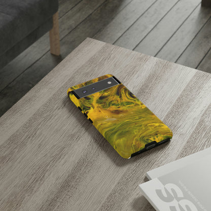 Liquid Yellow Ink Art Android Case (Protective) Phone Case