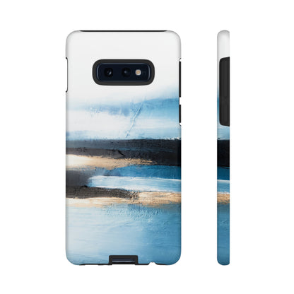 Abstract Blue Oil Painting Android Case (Protective) Samsung Galaxy S10E Matte Phone Case