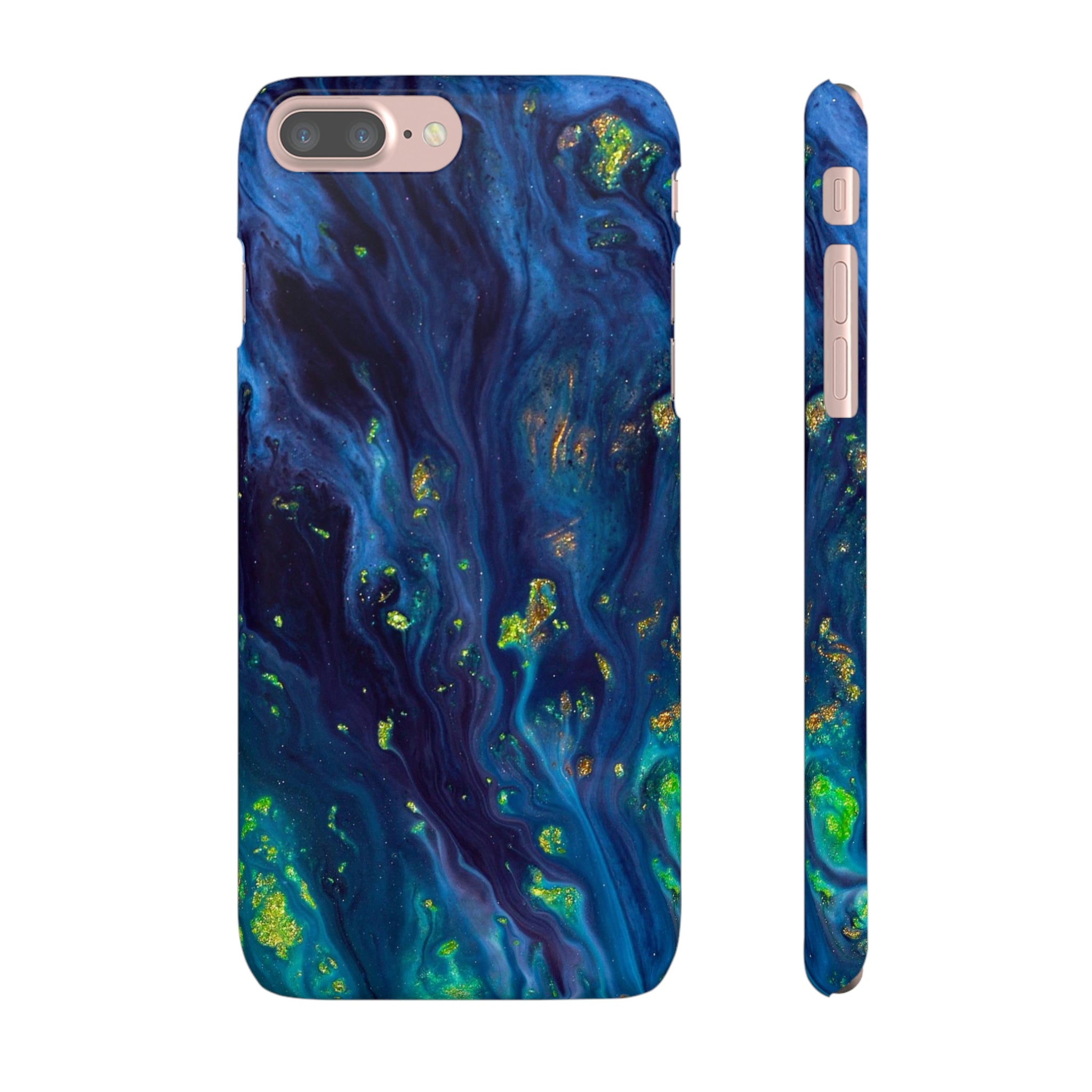 Green Opal Ink Art iPhone Case (Slim) iPhone 7 Plus Matte Phone Case