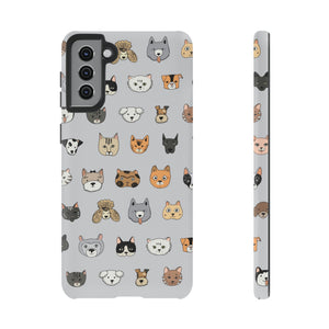 Cats n Dogs Pattern Android Case (Protective) Samsung Galaxy S21 Plus Matte Phone Case