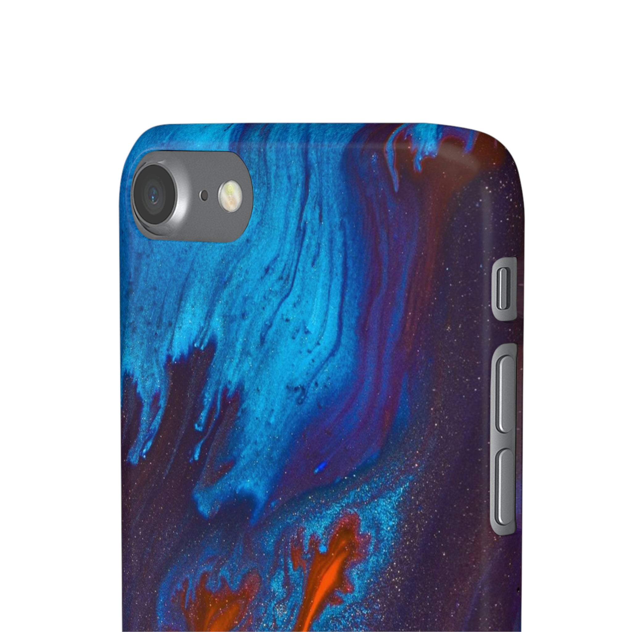 Orange Flame Ink Art iPhone Case (Slim) Phone Case