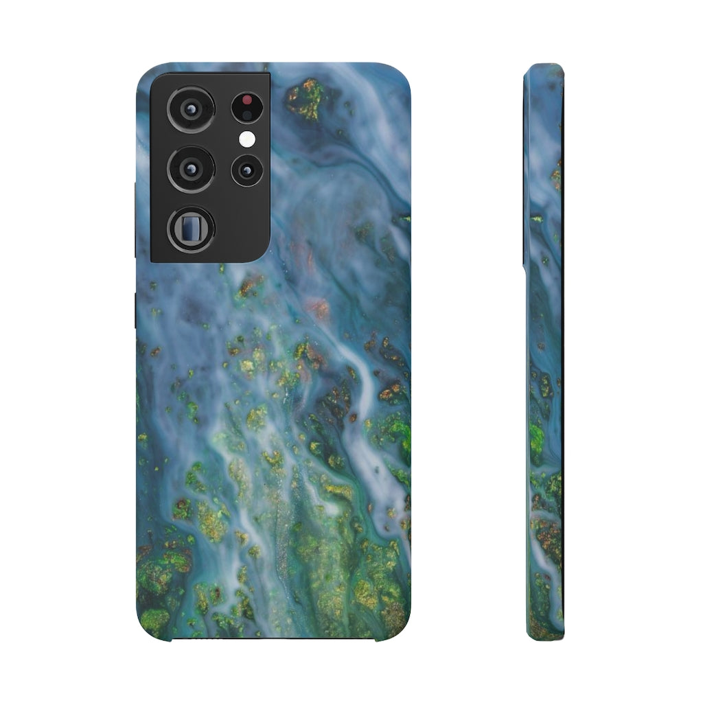 Forest Mist Ink Art Android Case (Slim) Samsung Galaxy S21 Ultra Matte Phone Case