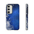 Grunge Blue Android Case (Protective) Samsung Galaxy S23 Glossy Phone Case