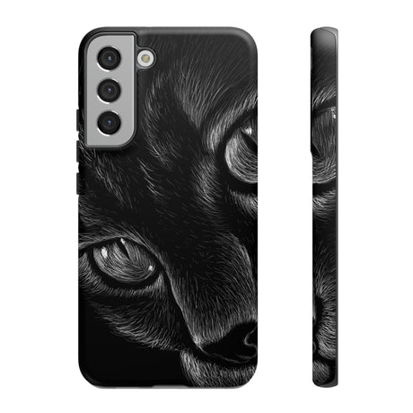 Pencil Drawing Cat Android Case (Protective) Samsung Galaxy S22 Plus Matte Phone Case