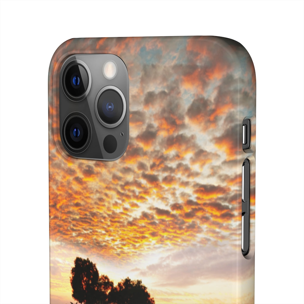 Sunset on the Tropical River Samsung/iPhone (Slim) iPhone 12 Pro Glossy Phone Case