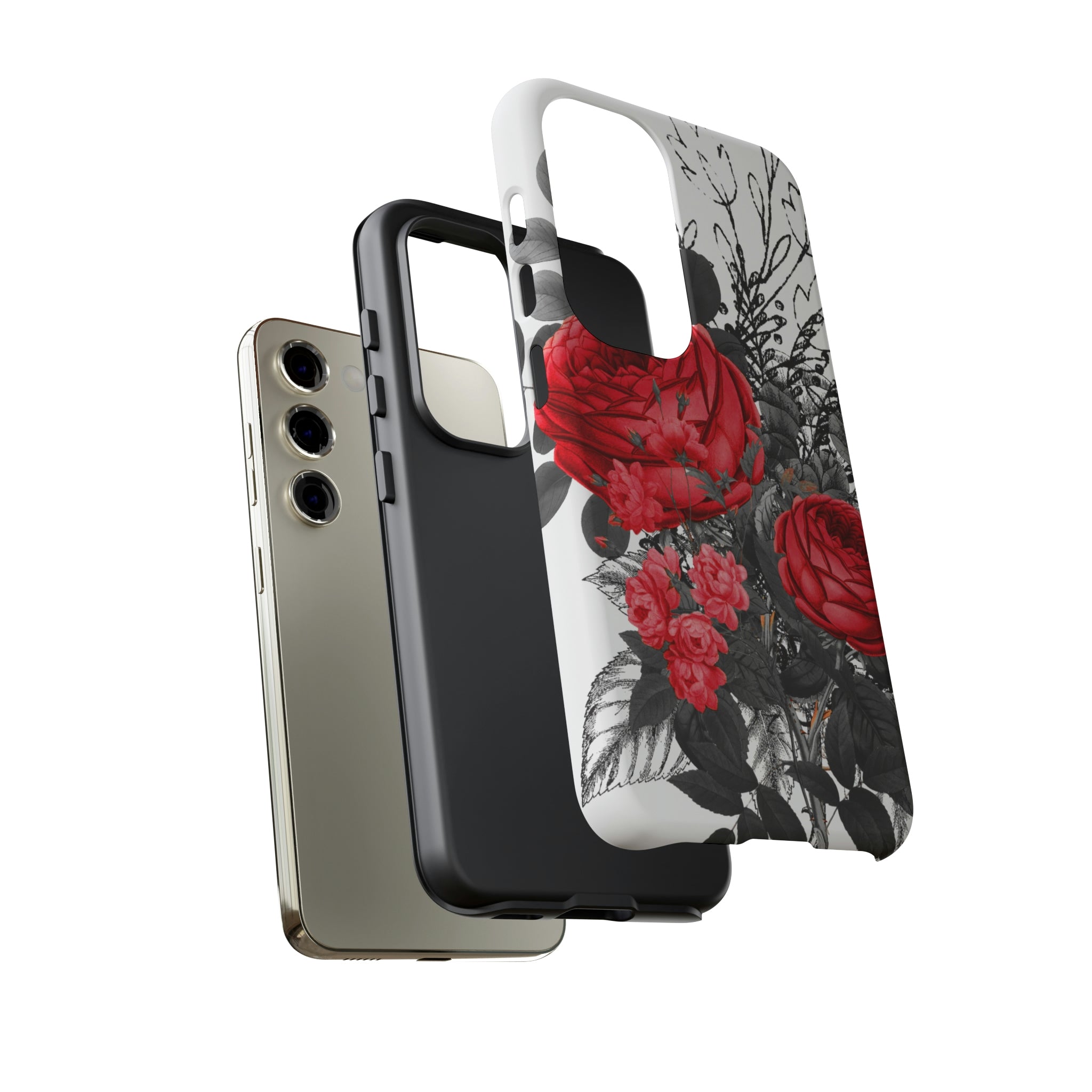 Roclop Gothic Flower Samsung Case (Protective) Phone Case