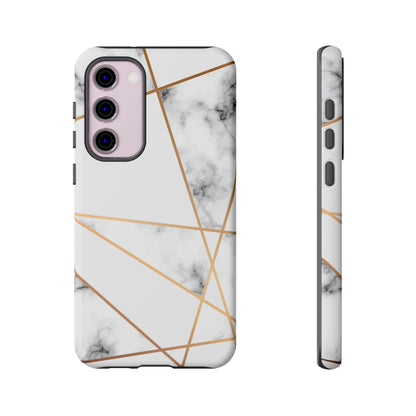 Marble Geometric Android Case (Protective) Samsung Galaxy S23 Plus Matte Phone Case