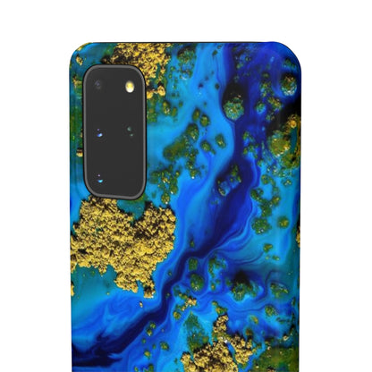 Blue Clear Ocean Ink Art Android Case (Slim) Phone Case