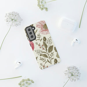 Poppy Purple Vintage Flower Samsung Case (Protective) Phone Case